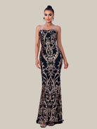 Strapless Maxi Sequin Dress FT8888