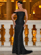 Strapless Mermaid Black Evening Dress RD50001 MISS ORD