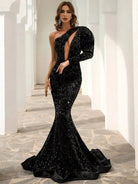 Cutout Black Mermaid Dress M0803 MISS ORD