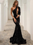 Cutout Black Mermaid Dress M0803 MISS ORD