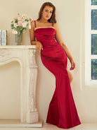 Formal Ruched Satin Prom Dress JMH3176 MISS ORD