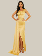 One-Shoulder Draped Satin Prom Dress RJ10093 MISS ORD