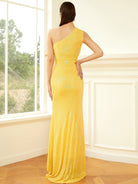 One-shoulder Sequin Maxi Evening Dress XH2028 MISS ORD