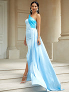 Color-block Satin Ribbon Prom Dress XJ2881 MISS ORD